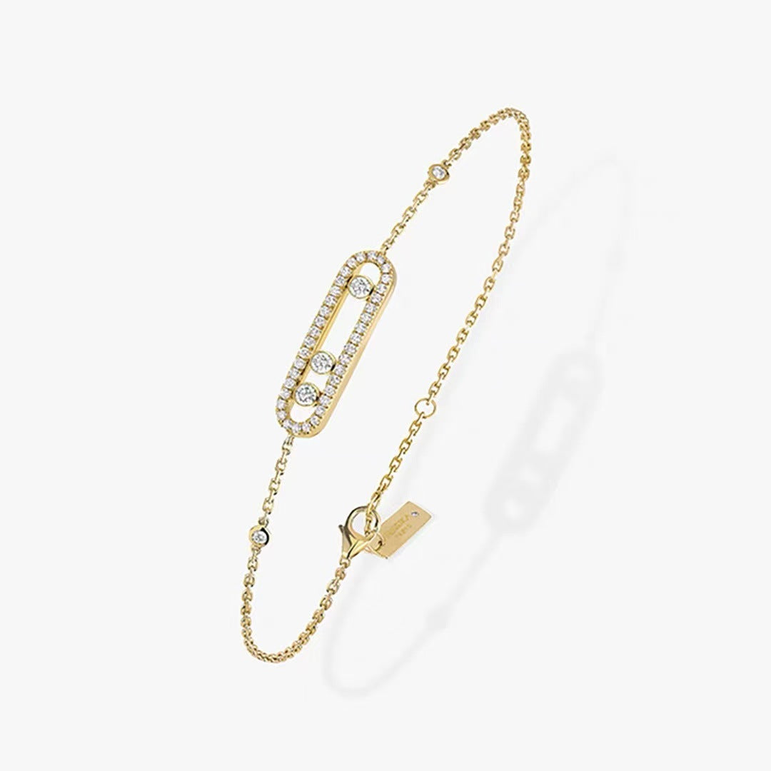 Vivienne Westwood シンプルラインストーン ブレスレット