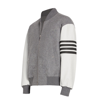 トムブラウン レザースリーブ コート