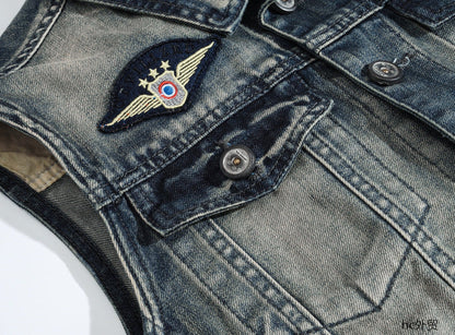 SOLO-DSQ2 25ss  Denim Vest coat