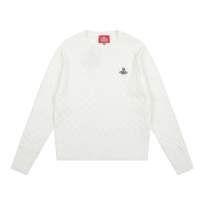 Vivienne Westwood Solid-Color Cotton-Wool Sweater
