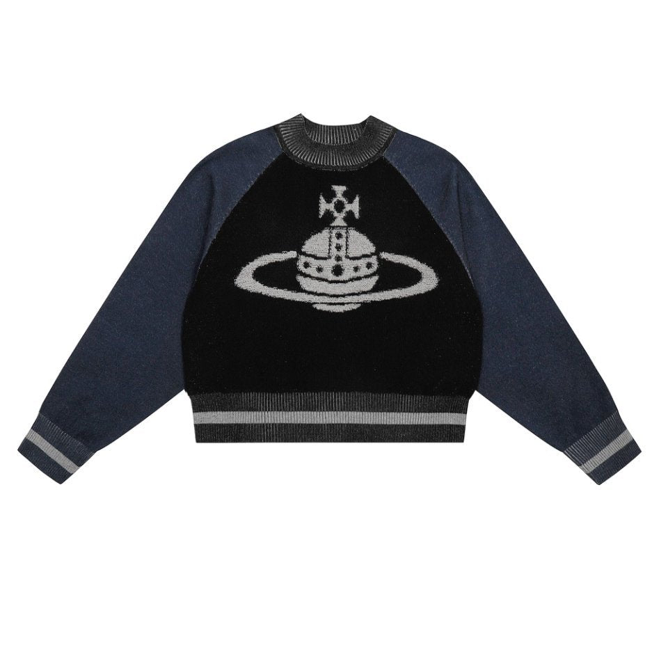 Vivienne Westwood カラーブロック コットンウール セーター