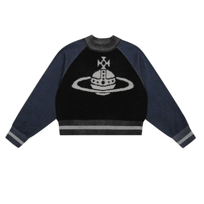 Vivienne Westwood カラーブロック コットンウール セーター