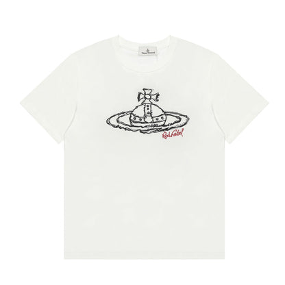 ヴィヴィアンウエストウッド ピュアコットンカジュアルTシャツ