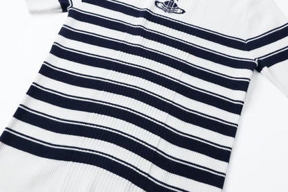Vivienne Westwood ストライプニットTシャツ