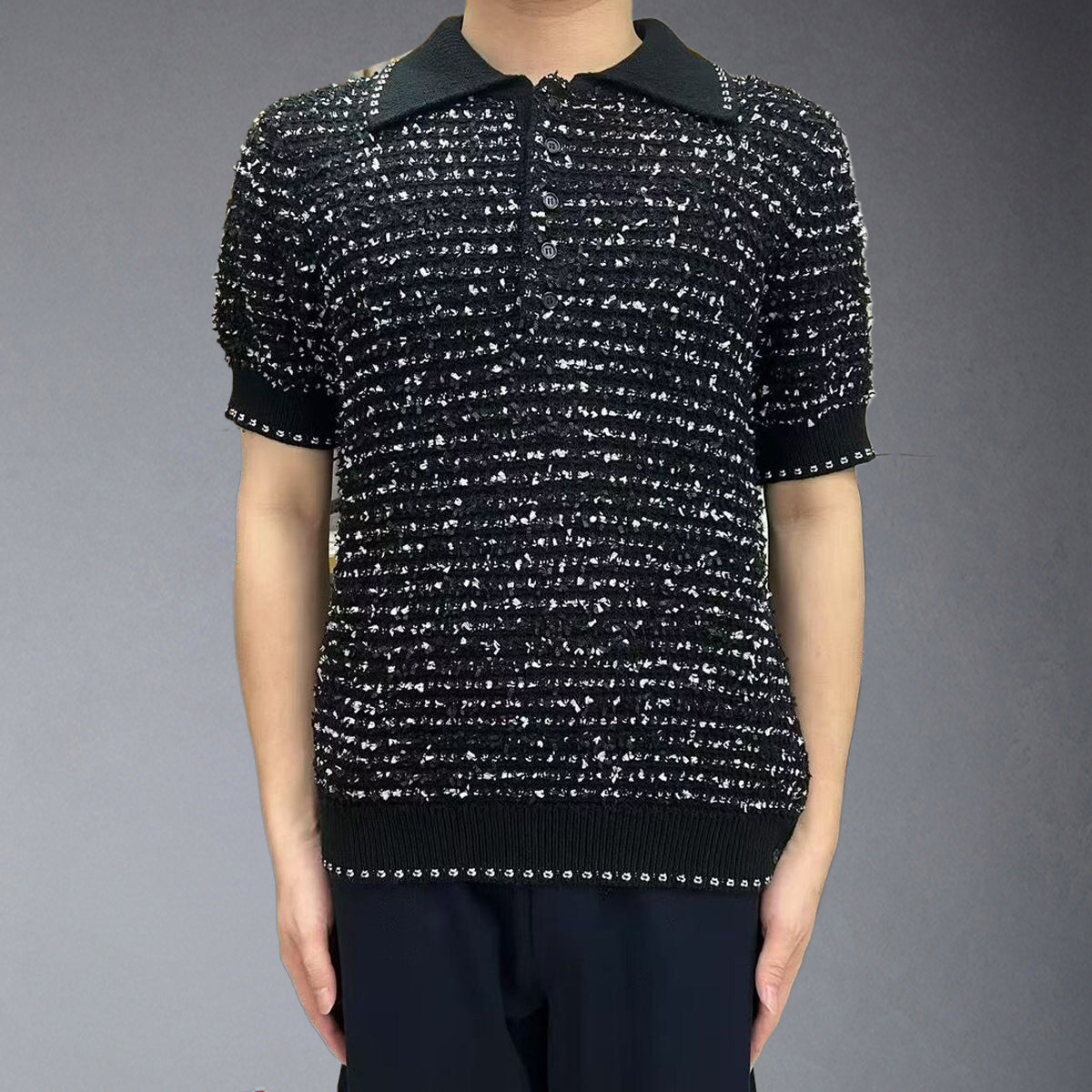 Thom Browne  2025ss Wool polo T-shirt