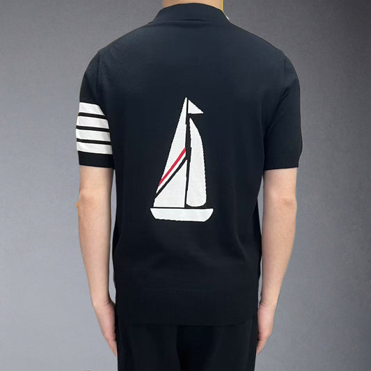 Thom Browne  Man Wool POLO T-shirt