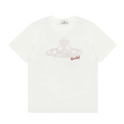 ヴィヴィアンウエストウッド ピュアコットンカジュアルTシャツ