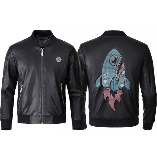 SOLO-2025ss Man Cowhide Jacket