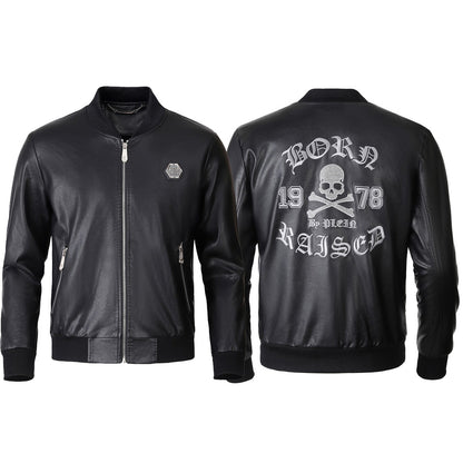SOLO-LOGO Cowhide Jacket