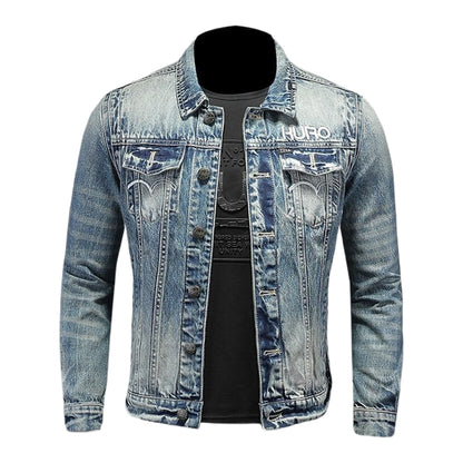 SOLO-DSQ2 Distressed Denim Jacket
