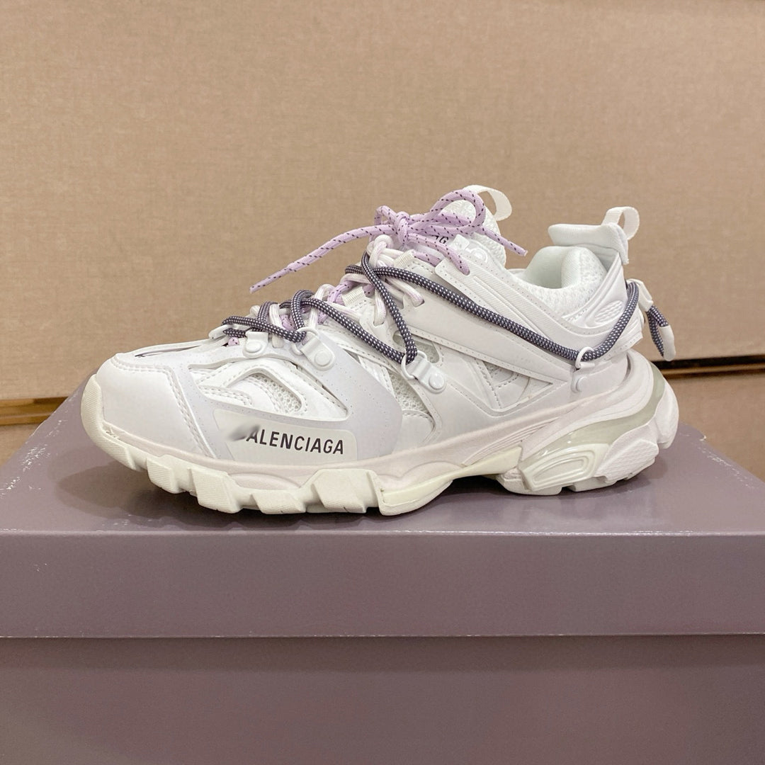 Balenciaga Unisex Distressed Vintage Leather Sneakers | Runway-Inspired Style