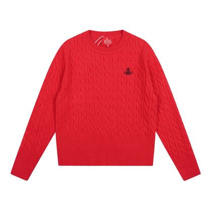 Vivienne Westwood Solid-Color Cotton-Wool Sweater