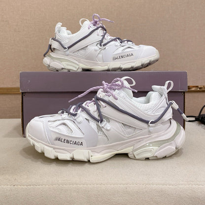 Balenciaga Unisex Distressed Vintage Leather Sneakers | Runway-Inspired Style