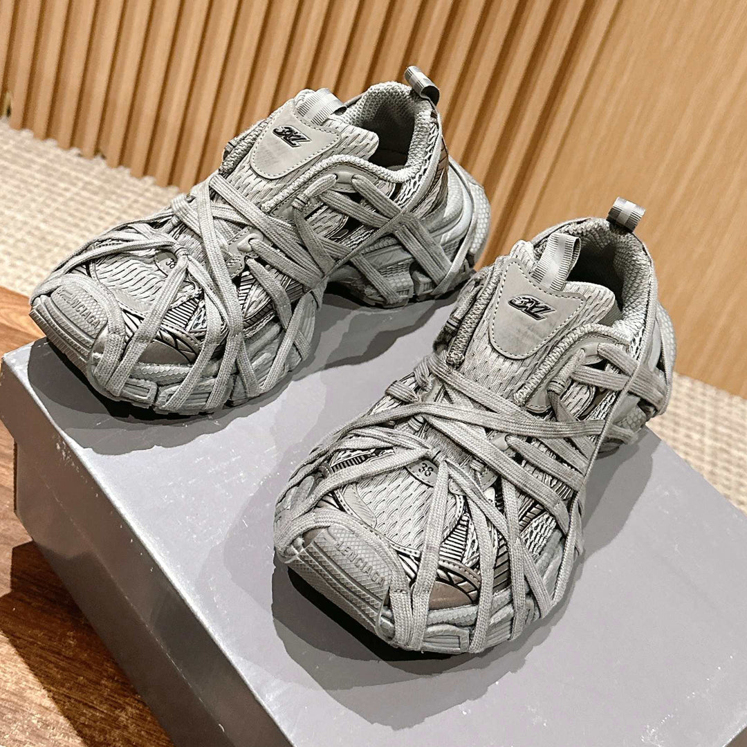 Balenciaga Vintage Couple's Leather Sneakers – Multi-Style | EU 36–45