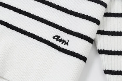 2026 AMI PARIS  striped sweater