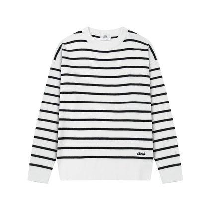 2026 AMI PARIS  striped sweater