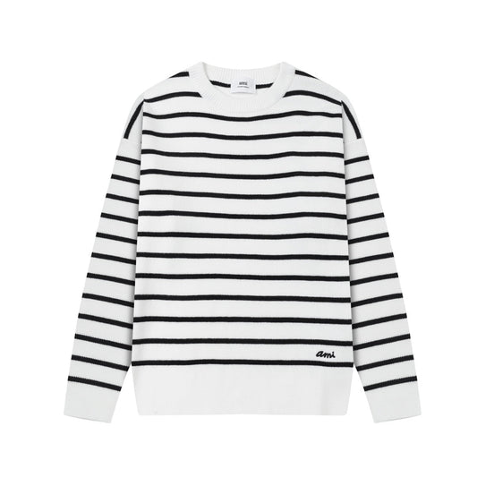 2026 AMI PARIS  striped sweater