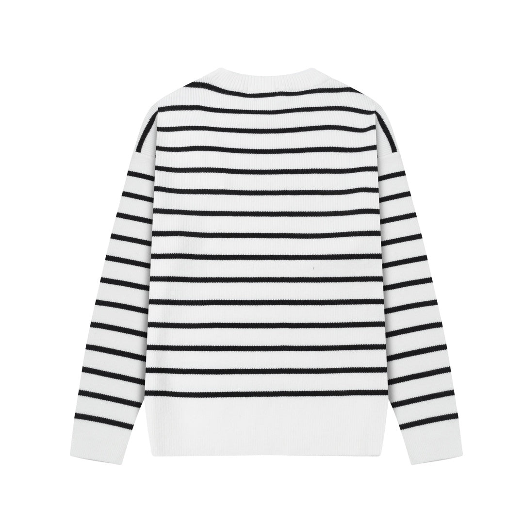 2026 AMI PARIS  striped sweater