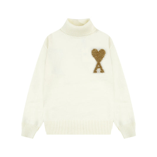 2026 AMI PARIS  Unisex Turn neck sweater