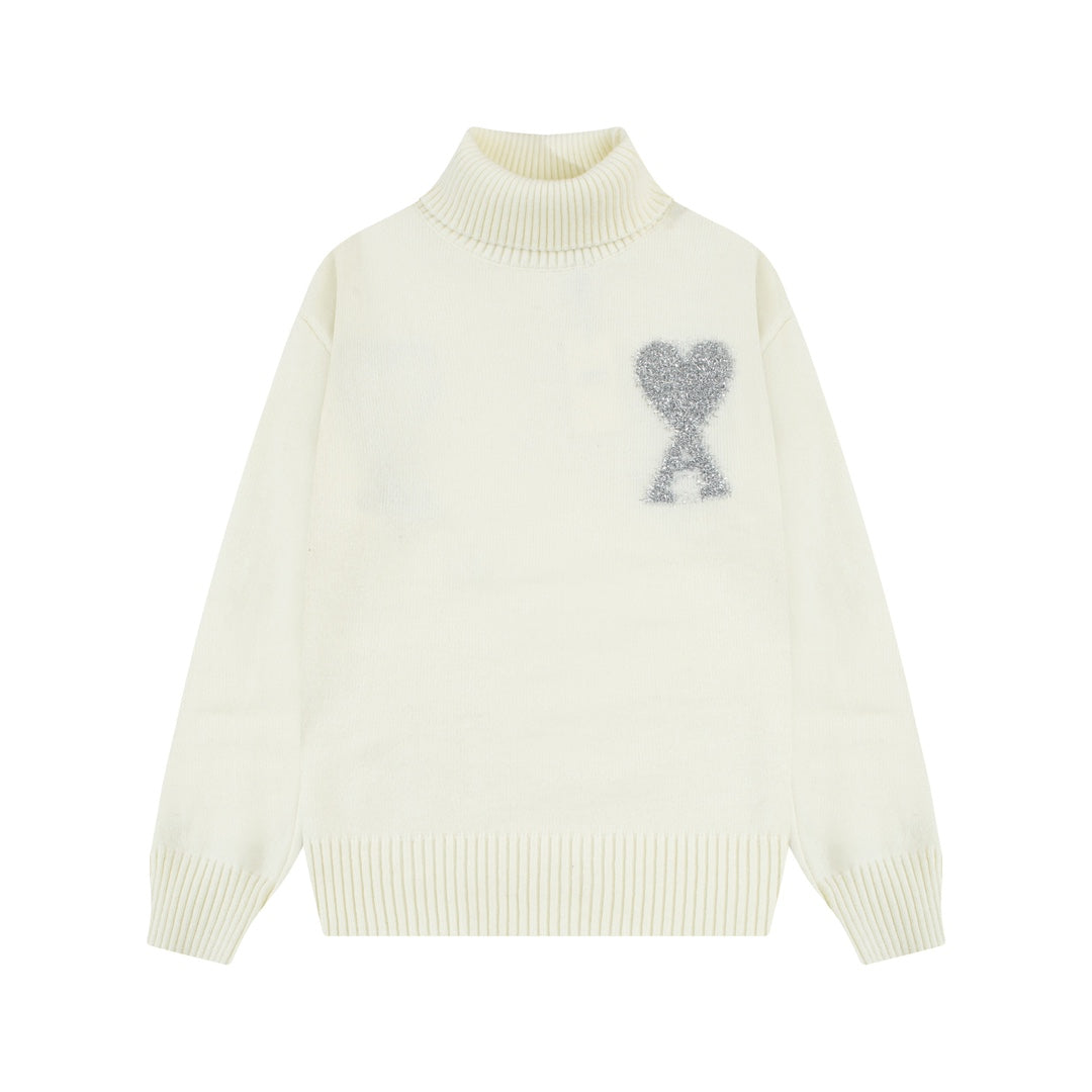 2026 AMI PARIS  Unisex Turn neck sweater