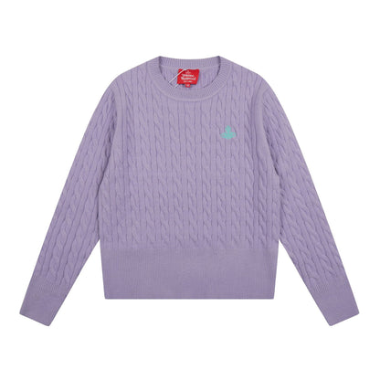 Vivienne Westwood Solid-Color Cotton-Wool Sweater