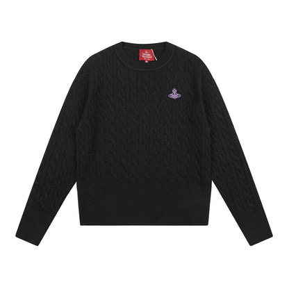 Vivienne Westwood Solid-Color Cotton-Wool Sweater