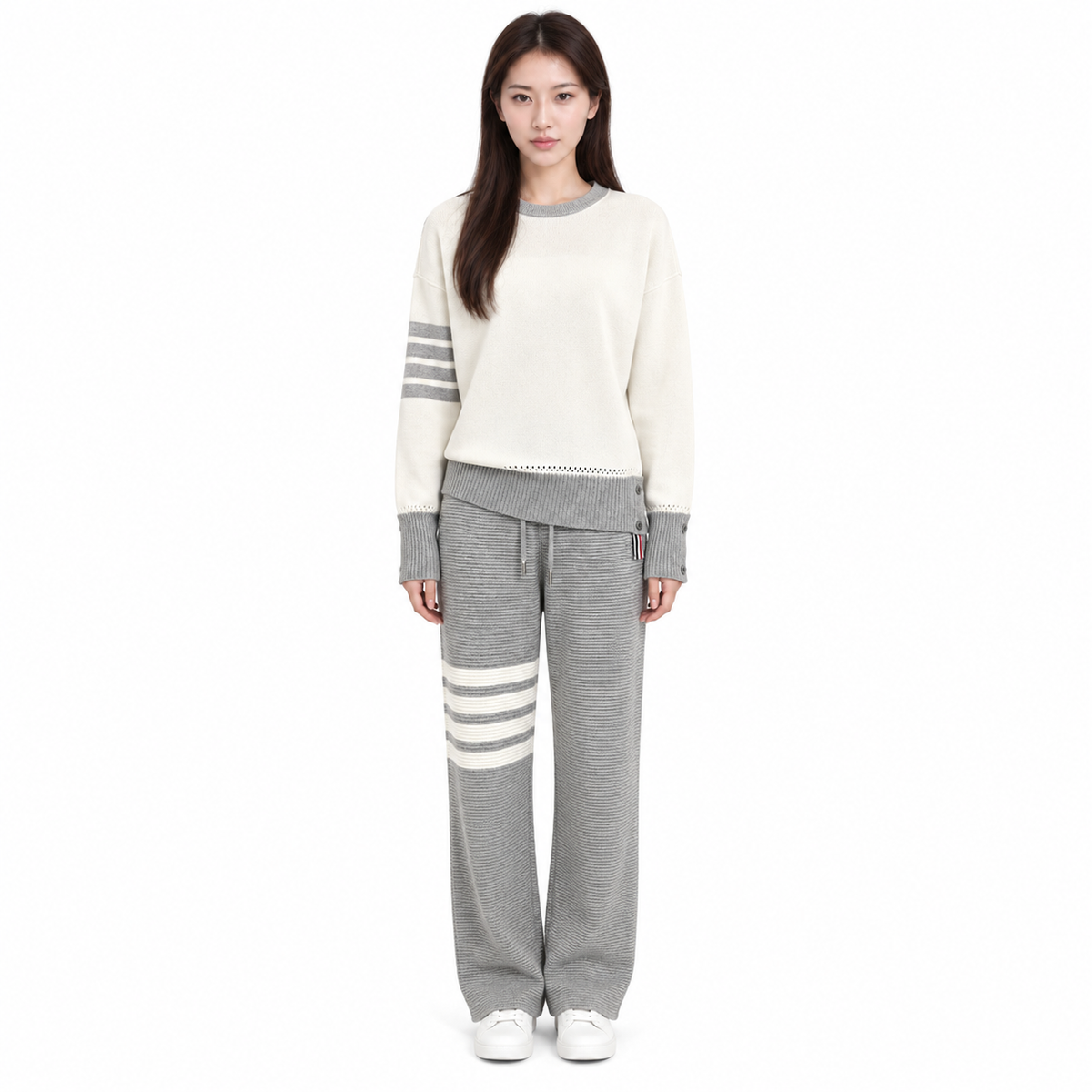Thom Browne Women's Classic Style Cardigan Sweater