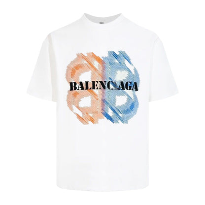 Balenciaga 2025 SS Signature Logo Print T-Shirt – 100% Cotton
