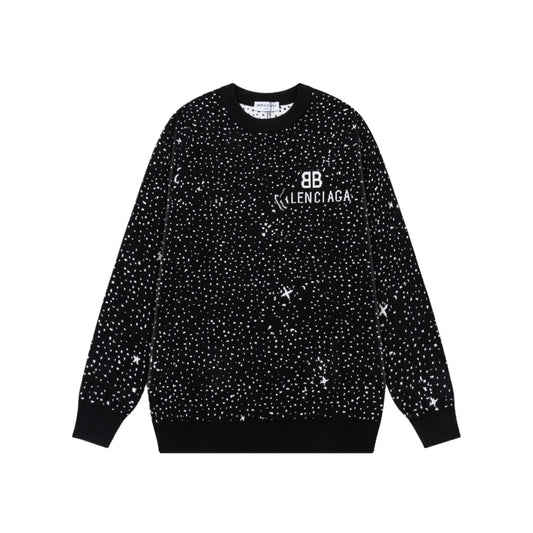 2025ss Man Graffiti Wool Sweater