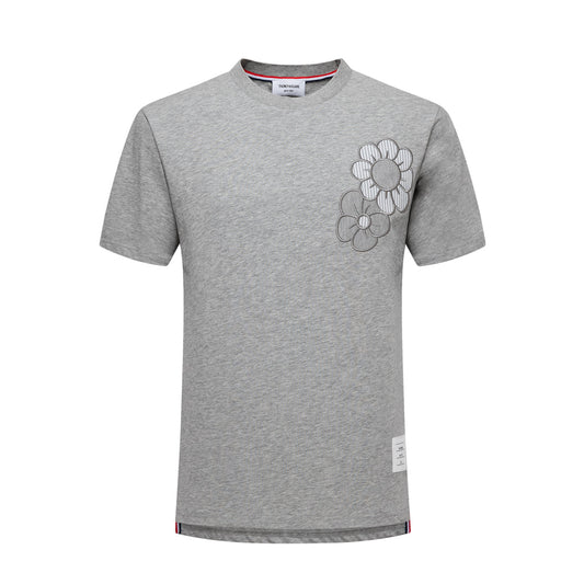 Thom Browne  Floral Embroidery T-shirt