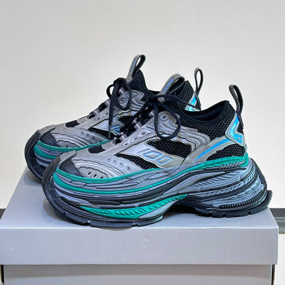 2025 Runway Leather Sneaker – Signature Grosgrain Buckle