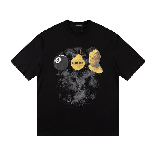 2025 SS Classic Vintage Cotton T-Shirt | Black & White