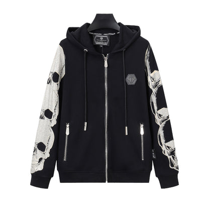 SOLO-2025SS Sports Black Hoodie