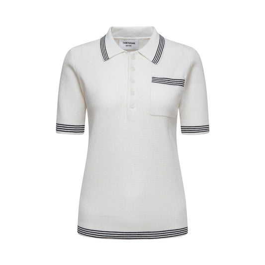 MR.TOM  Women stripe POLO shirt