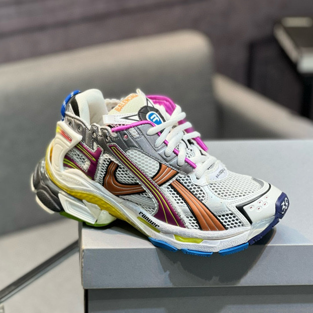 Balenciaga Distressed Vintage Unisex Leather Sneakers | 4 Styles