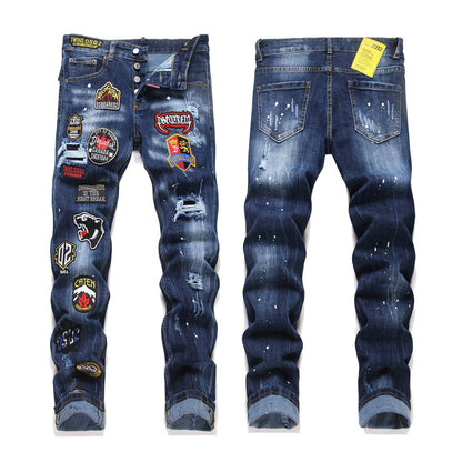SOLO-DSQ2 Cowboy feet Jeans
