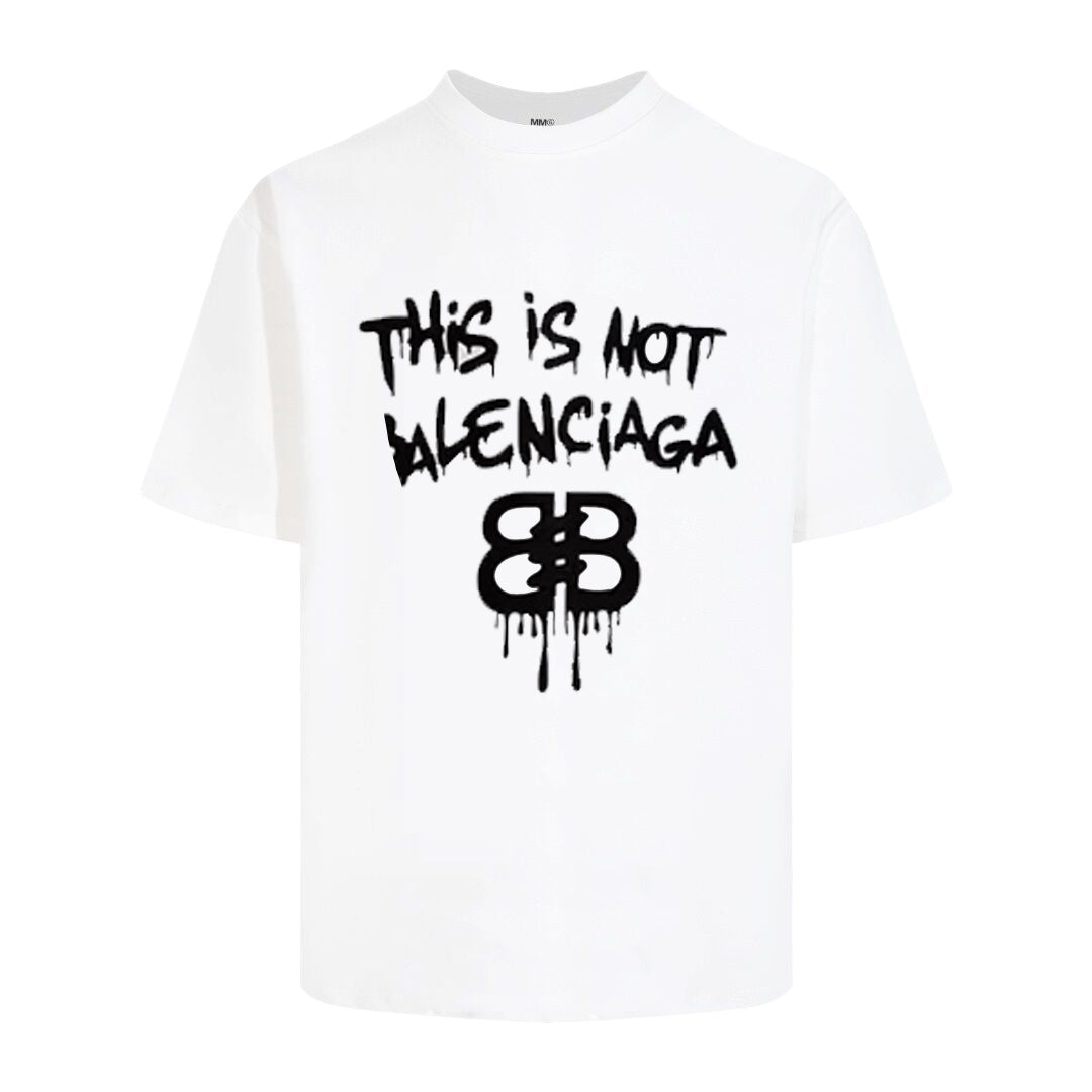 Balenciaga 2025SS Oversized Logo Cotton T-Shirt