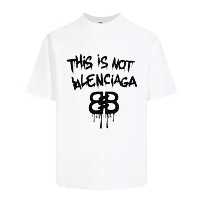 Balenciaga 2025SS Oversized Logo Cotton T-Shirt