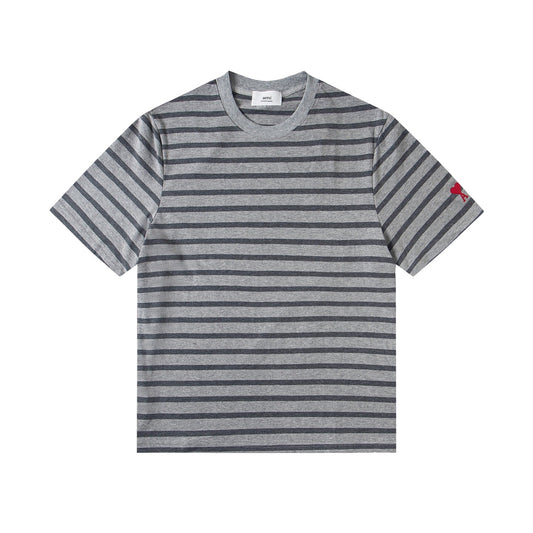 2026 AMI PARIS Unisex Striped T-Shirts