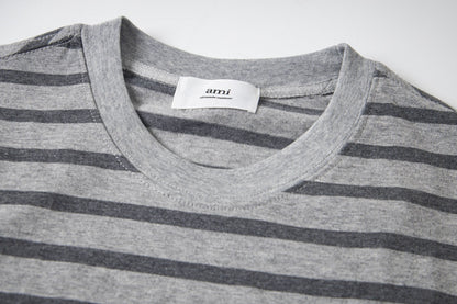 2026 AMI PARIS Unisex Striped T-Shirts