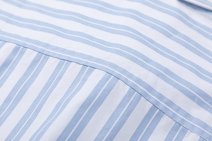 AMI PARIS Unisex Short-Sleeve Striped Shirts