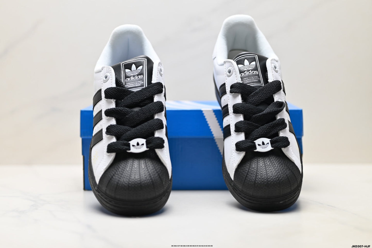 Adidas  Classic Black & White Superstar Sneakers