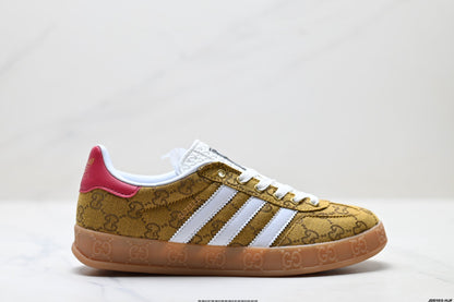Adidas Originals Samba GG Monogram Gold Brown Sneakers