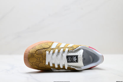 Adidas Originals Samba GG Monogram Gold Brown Sneakers