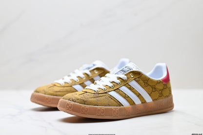 Adidas Originals Samba GG Monogram Gold Brown Sneakers
