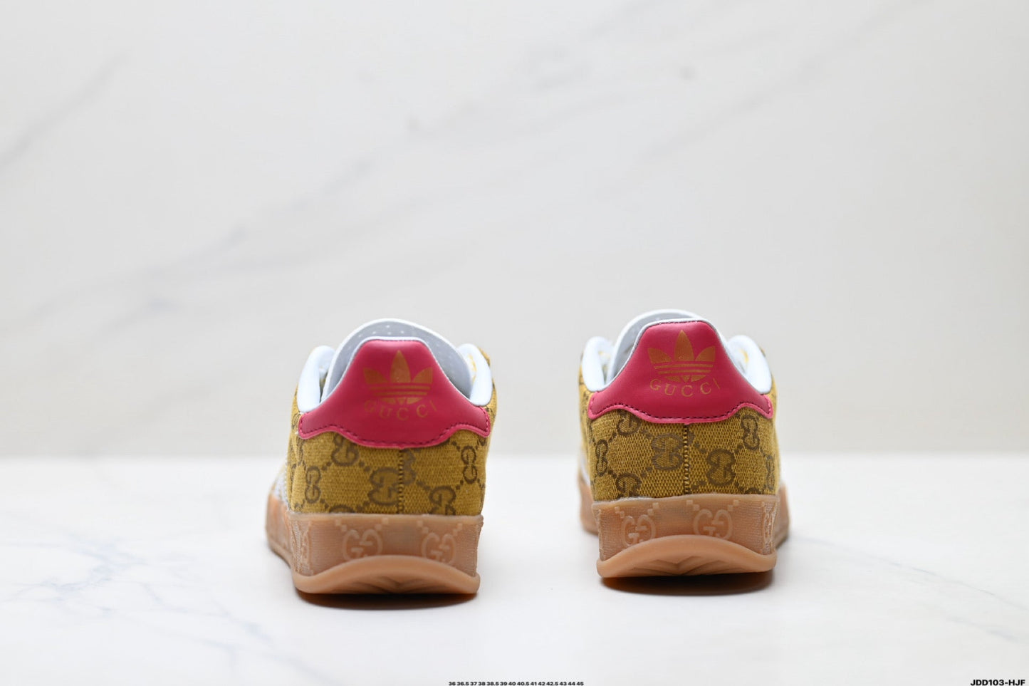 Adidas Originals Samba GG Monogram Gold Brown Sneakers