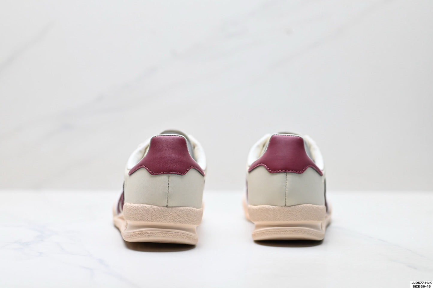 Adidas Jeans Off White Burgundy Sneakers – Classic Retro Lifestyle Shoes