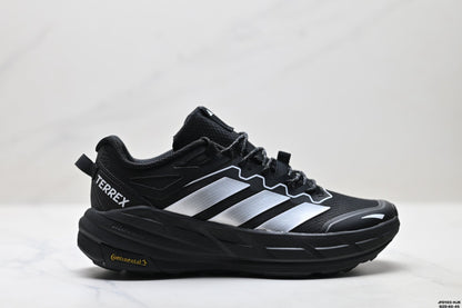 Adidas Waterproof Trail Running Shoes – Black White Outdoor Sneakers