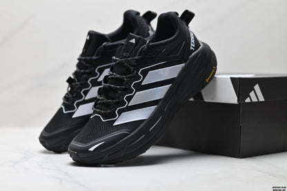 Adidas Waterproof Trail Running Shoes – Black White Outdoor Sneakers