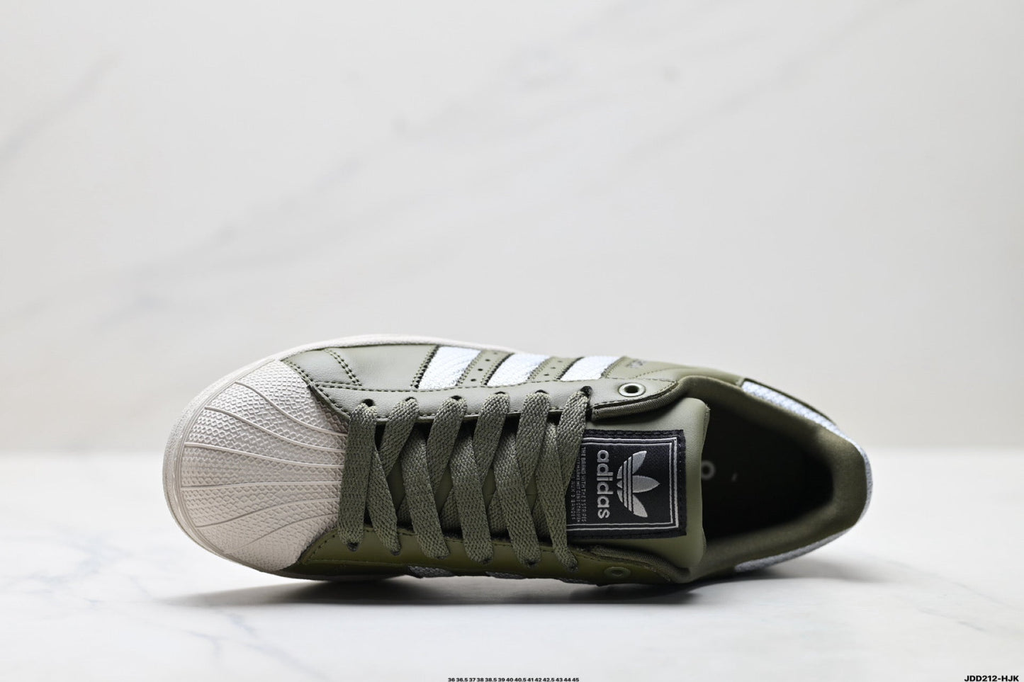 Adidas Superstar Olive Green Leather Sneakers – Classic Lifestyle Shoes
